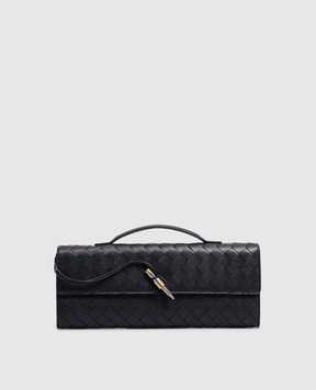 Bottega Veneta Синій шкіряний клатч Andiamo A0030VVCPP3