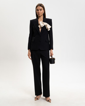 Valentino Черный жакет из шерсти и шелка 8B3CE5F51CF