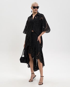 Charo Ruiz Черная удлиненная блуза Tao 263201