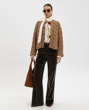 La DoubleJ Бежева блуза із шовку Cerere SHI0149EMB117BMB04