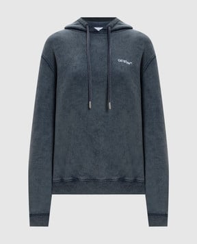 Off-White Синий худой Landscape с логотипом OWBB035F25FLE003