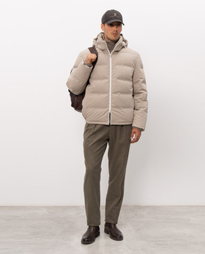 Brunello Cucinelli Бежевий пуховик MV4061836