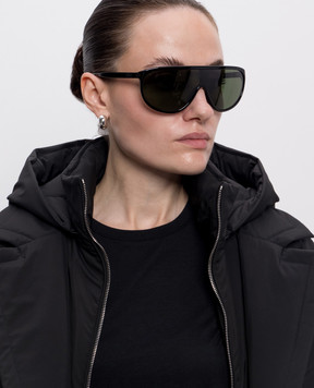Toteme Чорні сонцезахисні окуляри Shield Aviator 263WAE0011EC0001