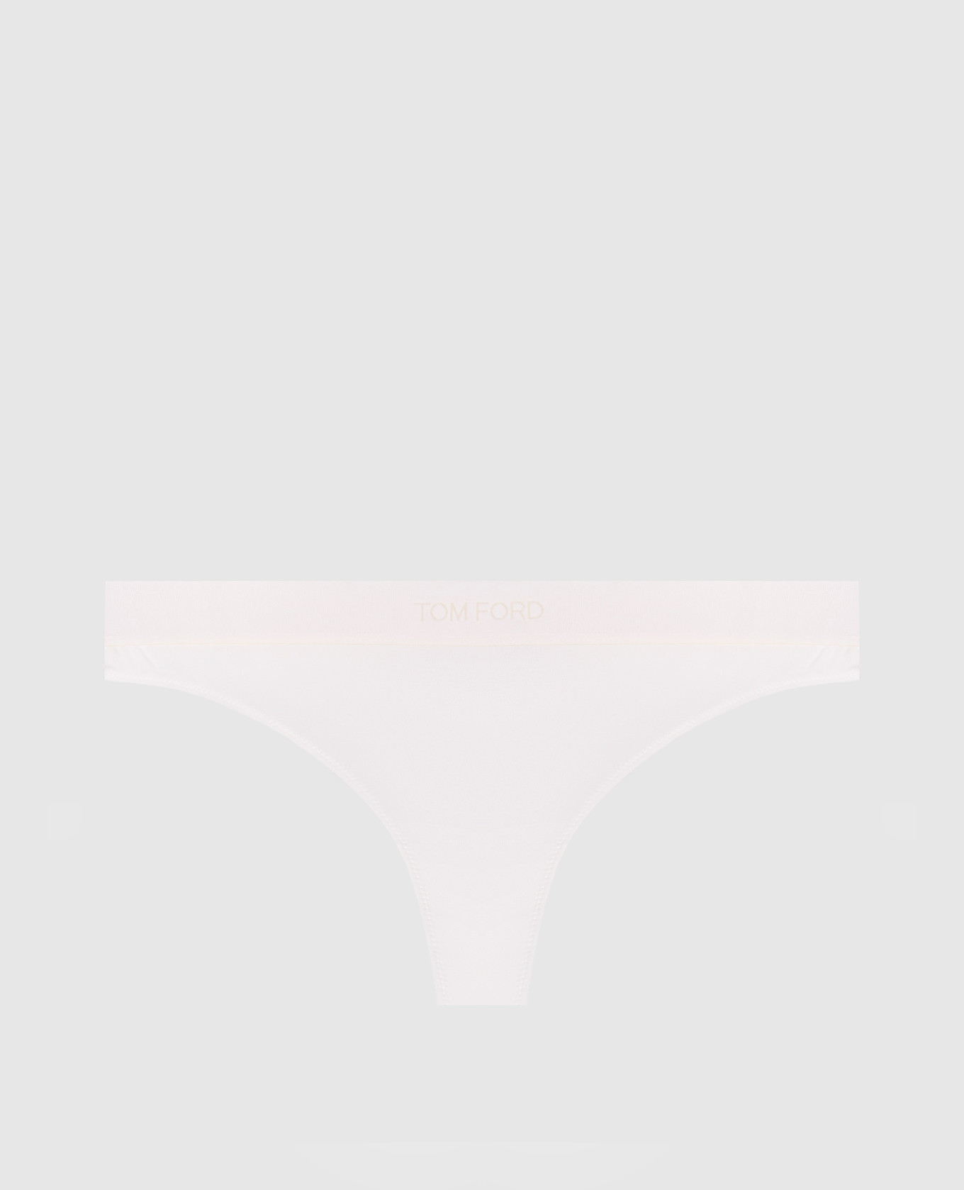 Белый трусики-тонг с логотипом узором