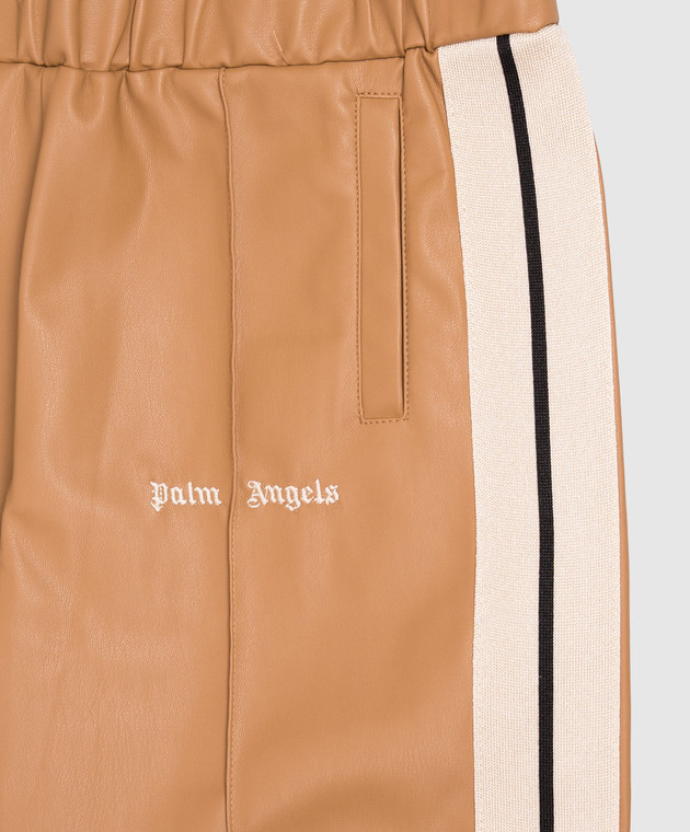 Palm Angels Детские брюки с брендовой тесьмой F6PAJBPA165 изображение 3
