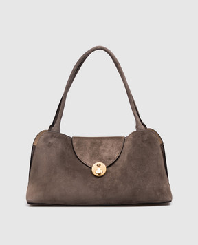 Versace Коричнева замшева сумка-тоут Vivian 10234561A18528
