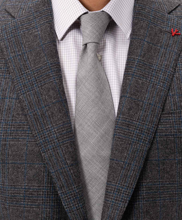Brunello Cucinelli Серый галстук из шерсти M032P0018 изображение 2