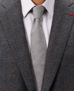 Brunello Cucinelli Серый галстук из шерсти M032P0018