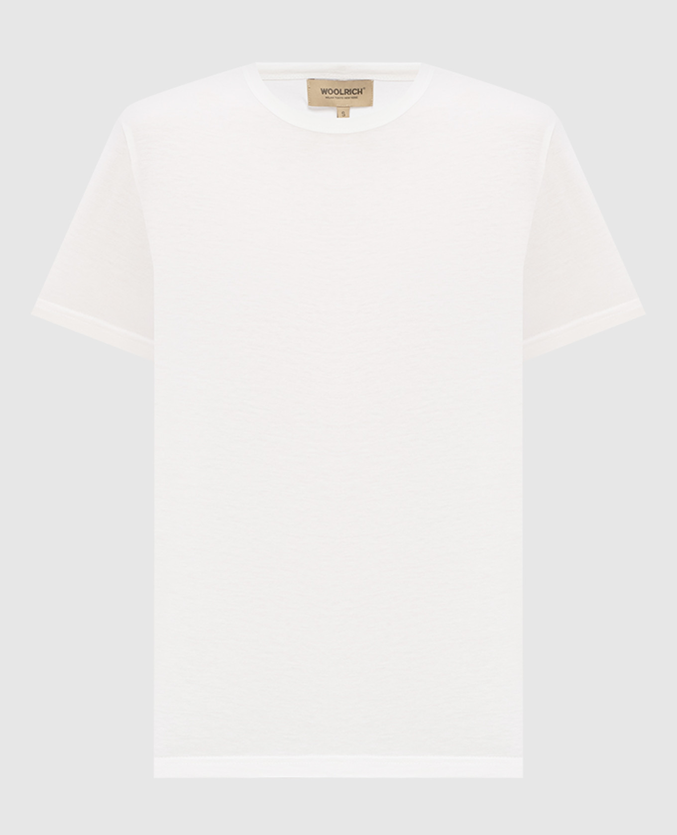 Футболка цвета айвори с принтом логотипа