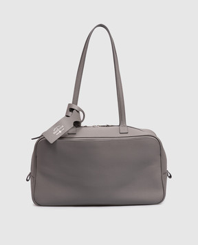 Balenciaga Сіра шкіряна сумка-тоут Carrie 8264252ABNP