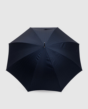 Pasotti Синий зонтик-трость в узоре OMITUO478RASO62793