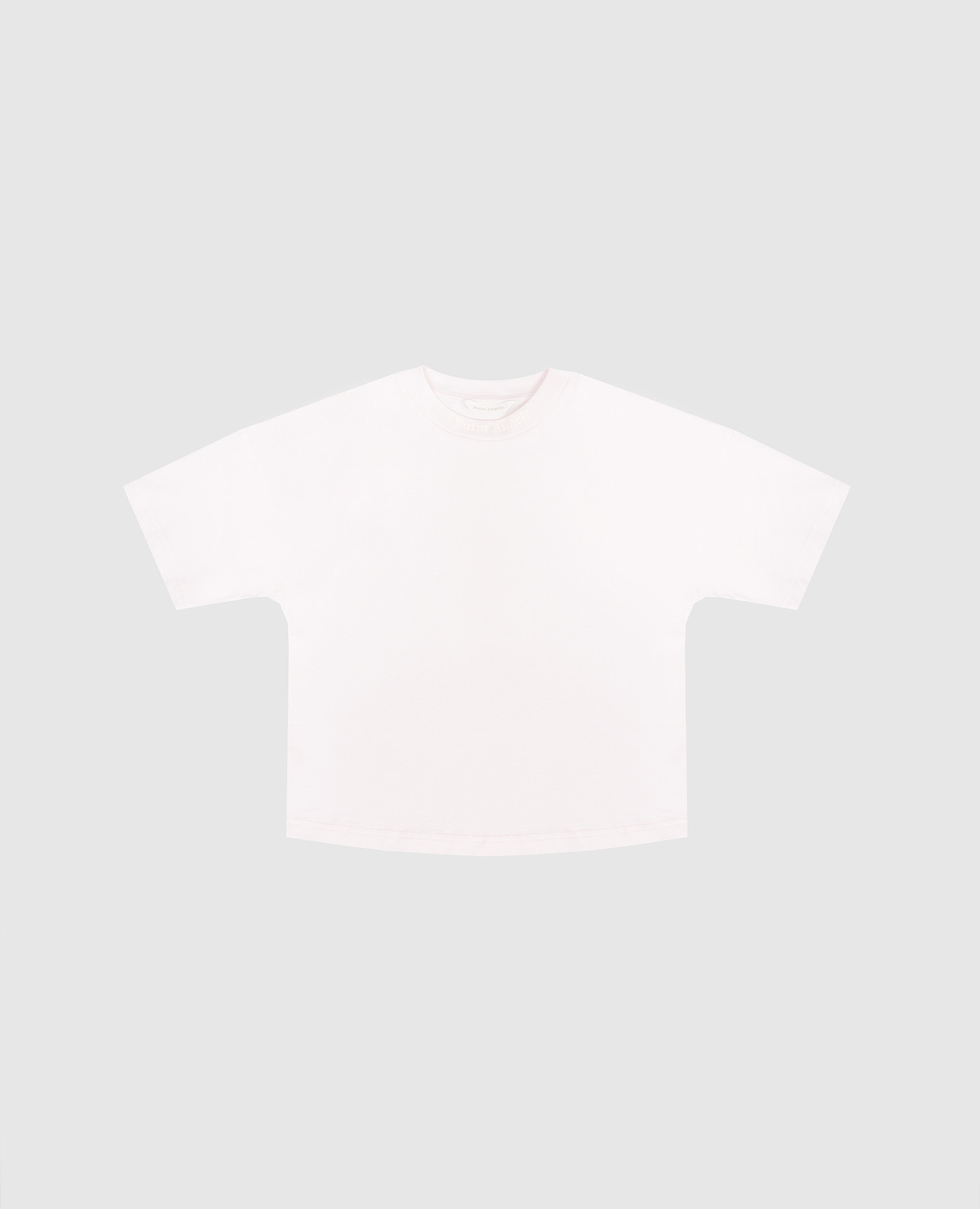 Детская розовая футболка с принтом логотипа