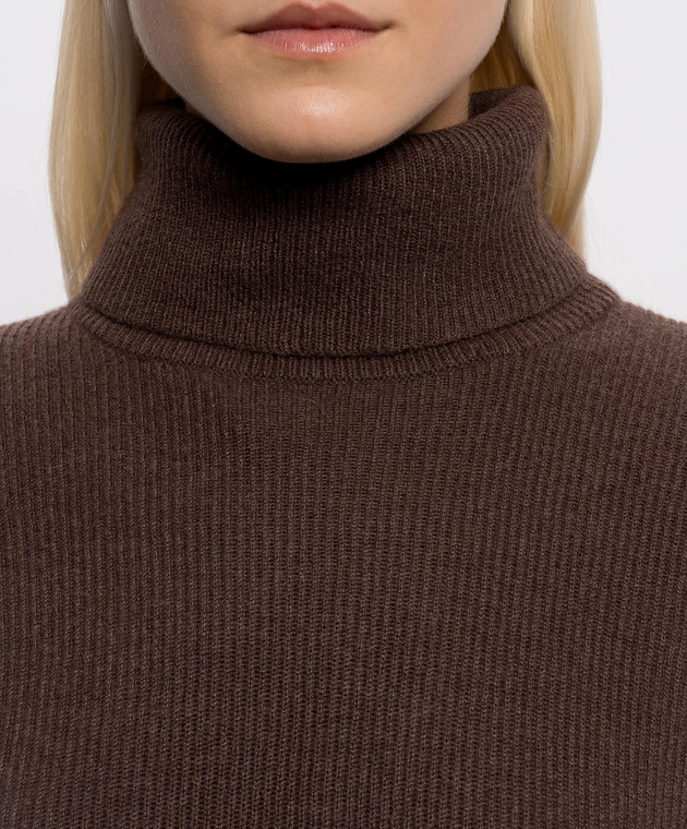 Brunello Cucinelli Коричневый свитер из кашемира M12175403 изображение 5