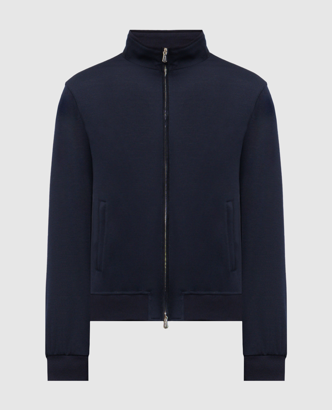 Синя куртка з вовни