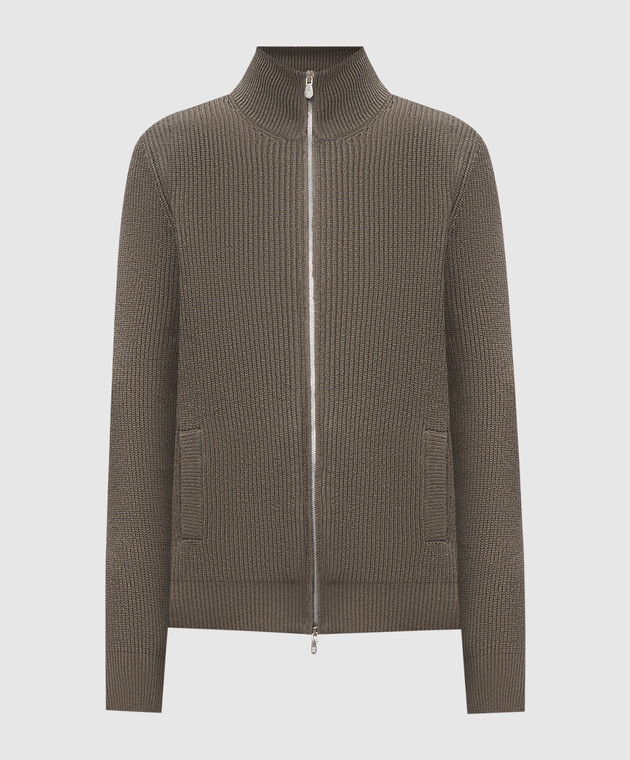 Brunello Cucinelli Кардиган цвета хаки MNI709716