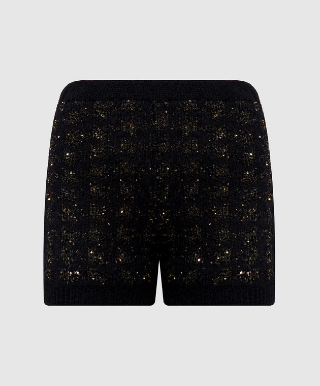 Twinset Чорні шорти з вовною альпаки 262TP3362