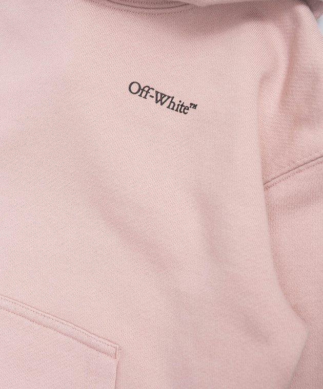 Off-White Дитяче рожеве худі з принтом 44GBB002S26F005 зображення 3