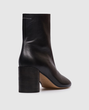 Maison Margiela MM6 Черные кожаные ботильоны S59WU0235P3628