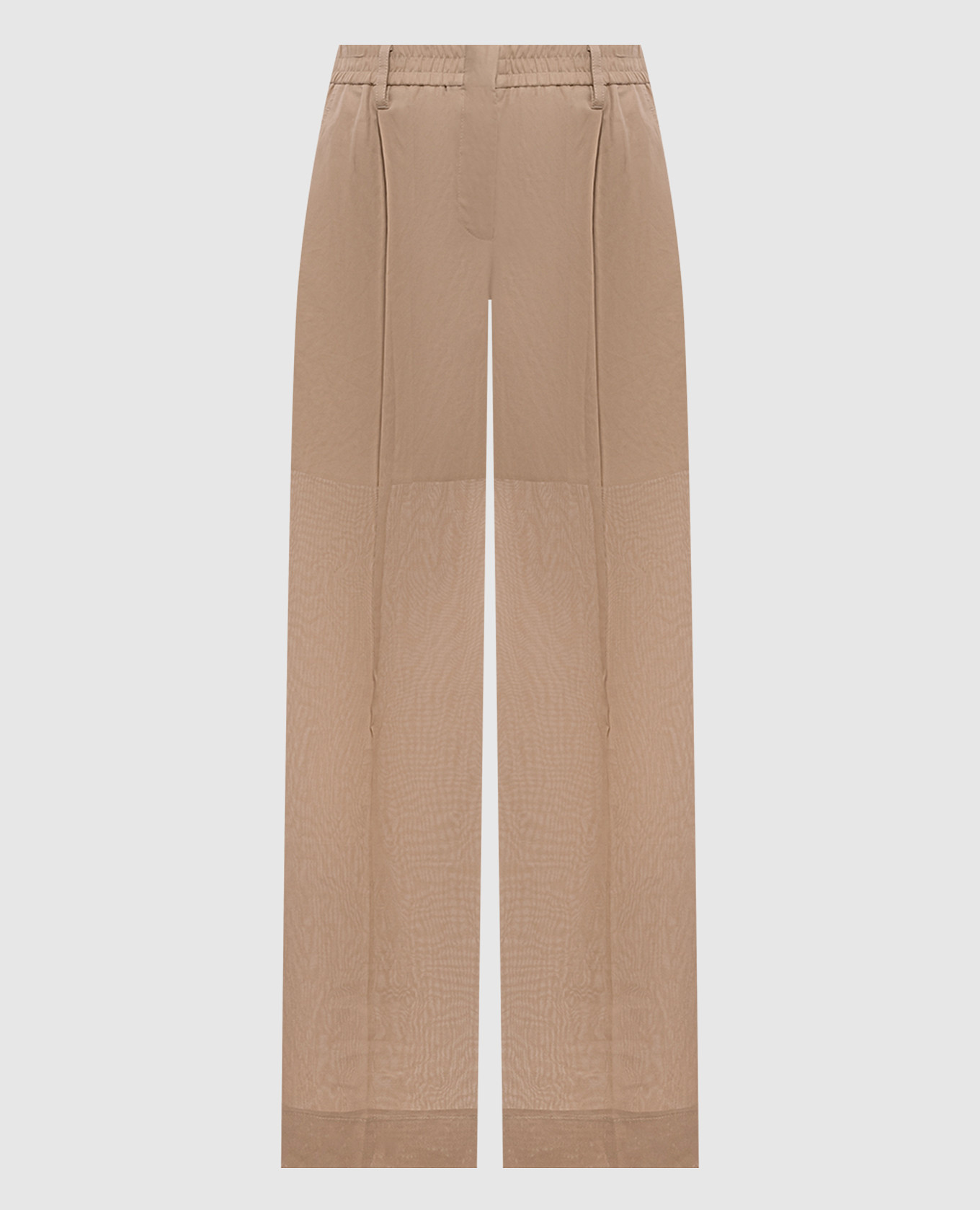 Коричневые брюки с цепочкой мониль