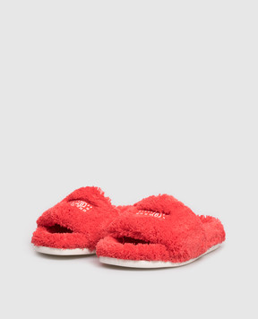 Maison Margiela MM6 Дитячі червоні шльопанці з логотипом 823932835