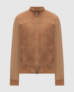 Stefano Ricci Коричнева комбінована куртка MDJ61001905911