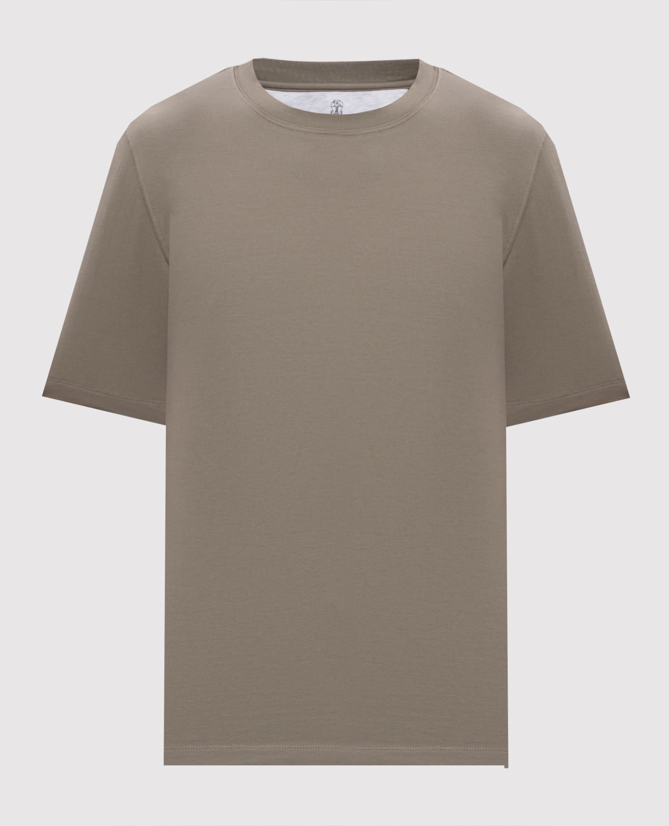 Футболка цвета хаки прямого кроя