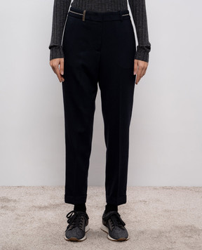 Peserico Сині штани з вовною P0478602660