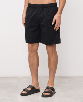 Moncler Черные шорты для плавания с нашивкой логотипа L10912C00003597IQ