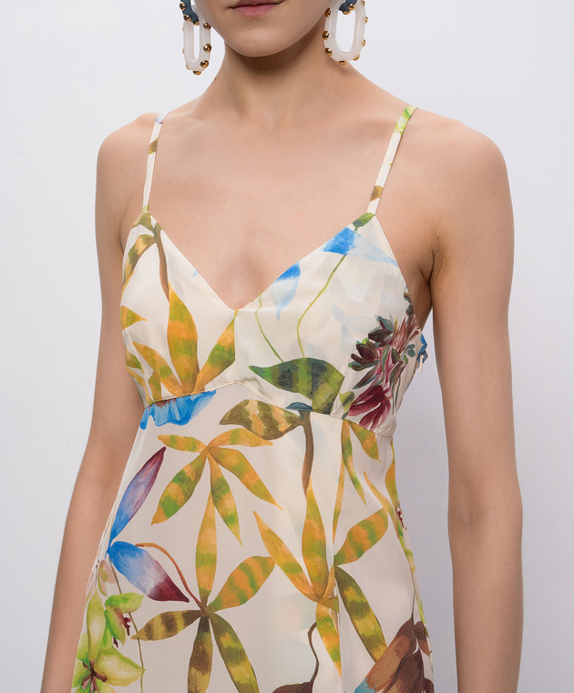 Momoni Платье INCANTO цвета айвори из шелка MODR03601MO изображение 4