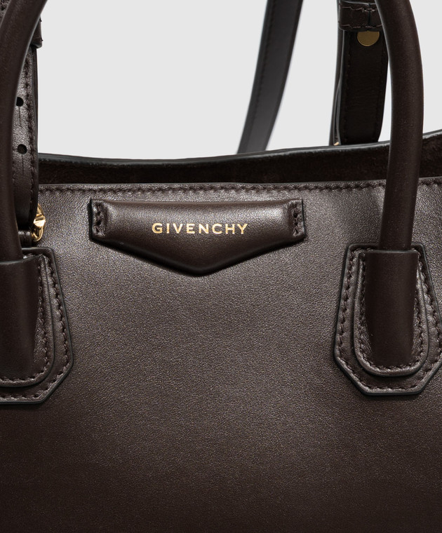 Givenchy Коричневая кожаная сумка Antigona BB5197B2HF изображение 4