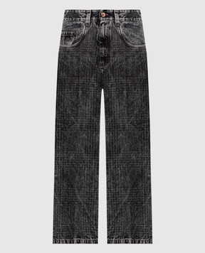 Brunello Cucinelli Серые джинсы с логотип патч MP95PP4008