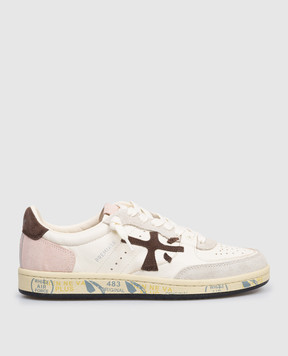 Premiata Бежеві шкіряні кросівки BSKT Clayd BSKTCLAD8284