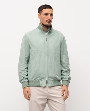 Stefano Ricci Зелена замшева куртка M7J5100290SUEJI3