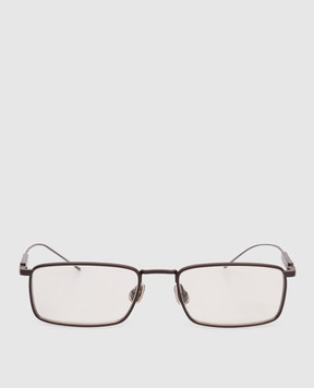 Brunello Cucinelli Коричневые солнцезащитные очки Sartorial Sunset MOCMULTS30