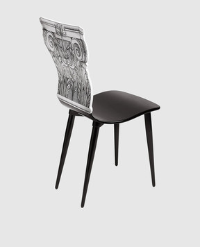Fornasetti Чорний стілець Capitello Corinzio M28X244