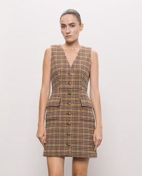 Twinset Платье мини с шерстью в узор 262LI2BEE