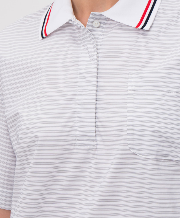 Thom Browne Сукня-плісе в смужку FDSF44A07878 зображення 5