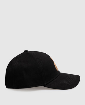 Palm Angels Чорна кепка Bear PWLB032S26FAB006