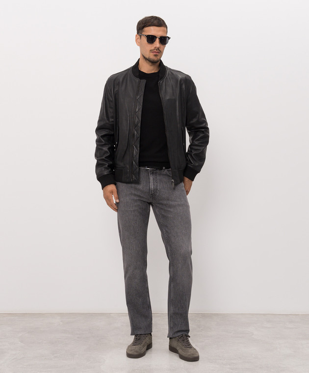 Trussardi Черный джемпер с вышивкой эмблемы M0168000077NMK601K01 изображение 2