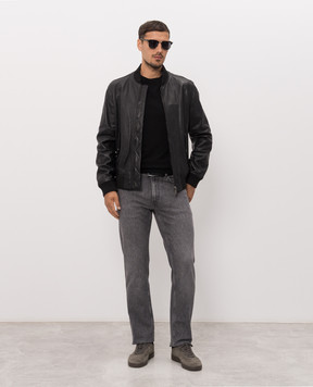 Trussardi Чорний джемпер з вишивкою емблеми M0168000077NMK601K01