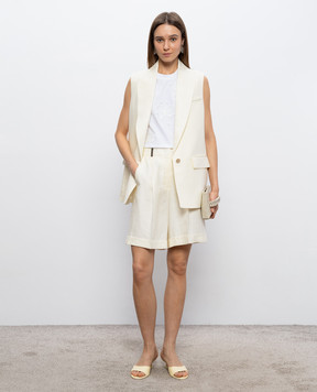 Peserico Білий топ з аплікацією S06921L1QJ00070