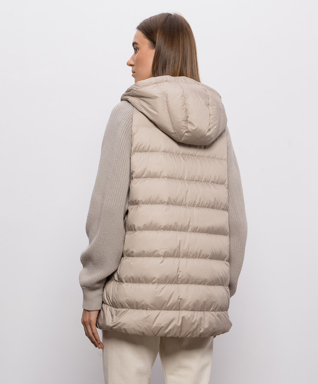 Brunello Cucinelli Бежевая пуховая куртка MD5987779P изображение 4