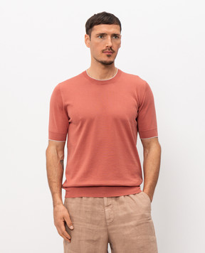 Brunello Cucinelli Рожева футболка M29805200