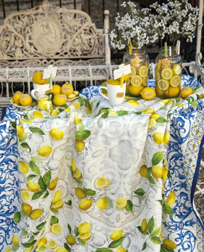 TESSITURA TOSCANA TELERIE Скатертина Cetara з льону NT230004020067