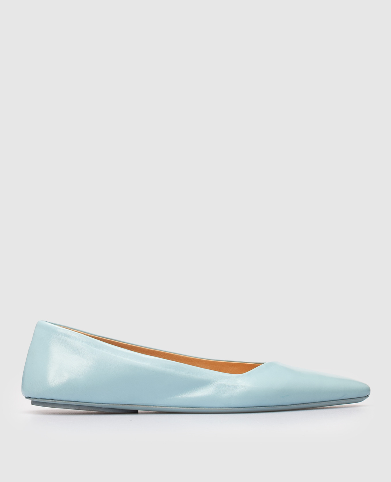 

Голубые кожаные балетки Cazzuola, Голубой, Балетки