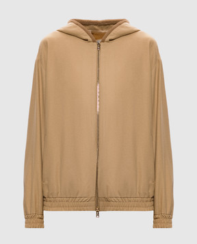 Herno Бежевая спортивная куртка из шерсти GT000005D33478