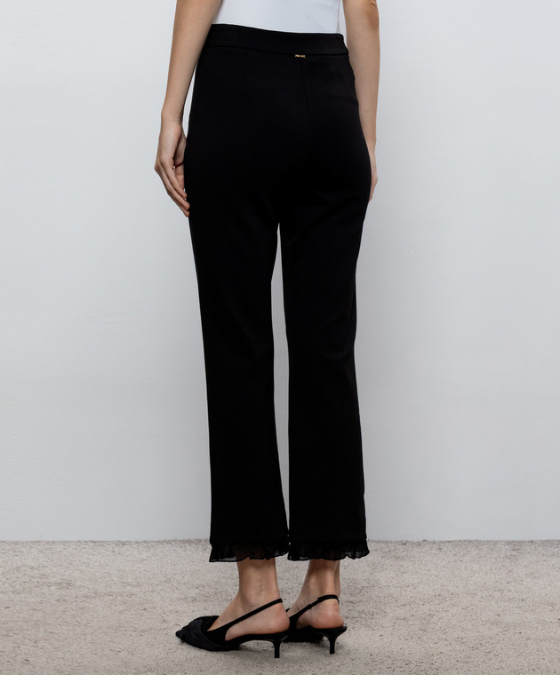 Twinset Черные брюки с оборками 262TP2273 изображение 4