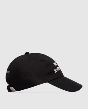 Ann Demeulemeester Чорна кепка Ini з написом B0013900FA722