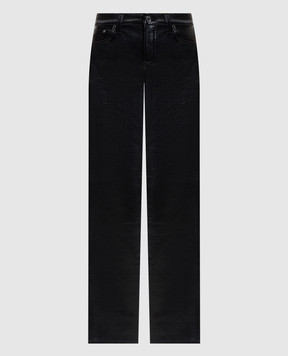 AGOLDE Черные брюки с переработанной кожей A2811285