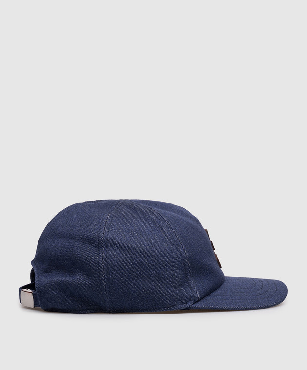 Premiata Синяя кепка с нашивкой эмблемы BALL30 изображение 3